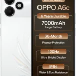 OPPO A6c (Feather White, 64 GB) (4 GB RAM)