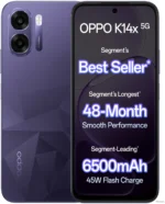 OPPO K14x 5G (Prism Violet, 64 GB) (4 GB RAM)